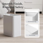 TrashAid Small Bathroom Trash Can, 2.1 Gallon Bathroom Garbage Can, Stainless - Image 4