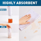 White Microfiber Towels- 50 Pack, Microfiber Cleaning Cloths Bulk, Microfiber - Image 3