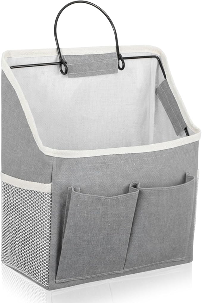 Wall Hanging Storage Bag Cotton Linen Hanging Storage Basket by Unknown