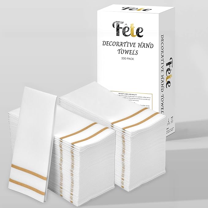 Disposable Hand Towels for Bathroom, Wedding Napkins for Tables, and Restrooms - Image 2