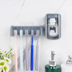 5 Slots Wall Mount Toothbrush Holder - Image 3
