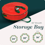 Handy Laundry Christmas Wreath Storage Bag - Image 2