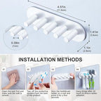 Electric Toothbrush Head Holder, Toothbrush Holders Wall Mounted, Adhesive - Image 9