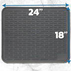 XXL Silicone Dish Drying Mat for Kitchen Counter or Under Sink, Waterproof Pet - Image 4