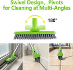 ITTAHO 2 Pack Grout Brush with Long Handle, Swivel Cleaning Grout Line Scrubber - Image 5