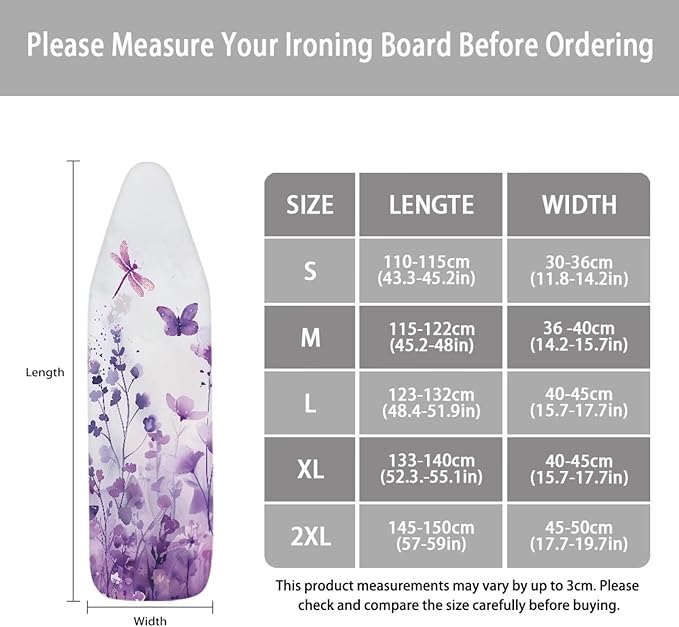 Iron Board Cover Standard Size, Floral Print Ironing Board Cover, Ironing Board - Image 5