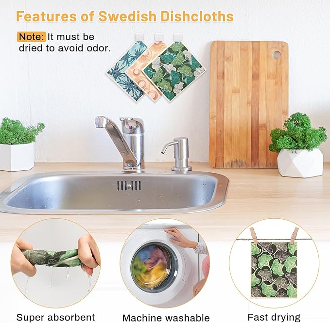 Lucomb 10 Pack Swedish Dishcloths - Image 4