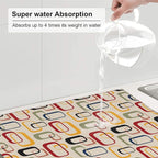 Mid Century Modern Retro Dish Drying Mat - Image 6