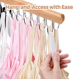 2 Pack Bra Hanger for Closet Organizer, Premium Wooden Tank Top Hangers - Image 5