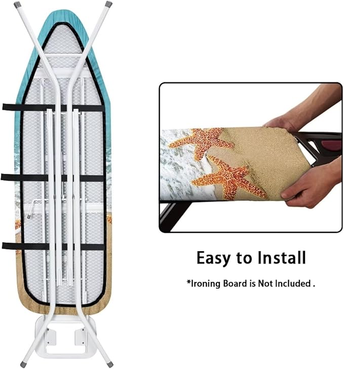 ZDCUSTOM Beach Starfish Ironing Board Covers, 15x54 Padded Ironing Board Covers - Image 4