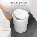 Lifewit Trash Can with Pop-Up Lid, 2.6gal Small Hidden Garbage Can with - Image 2