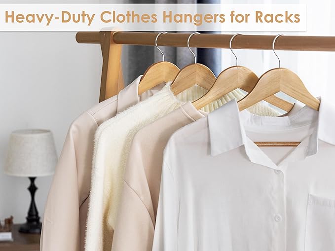 StorageWorks Wooden Hangers 20 Pack, Wood Coat Hangers - Image 8