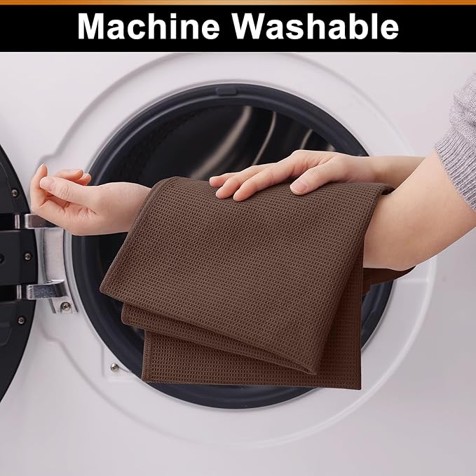 Homaxy 100% Cotton Waffle Weave Kitchen Towels - Image 6