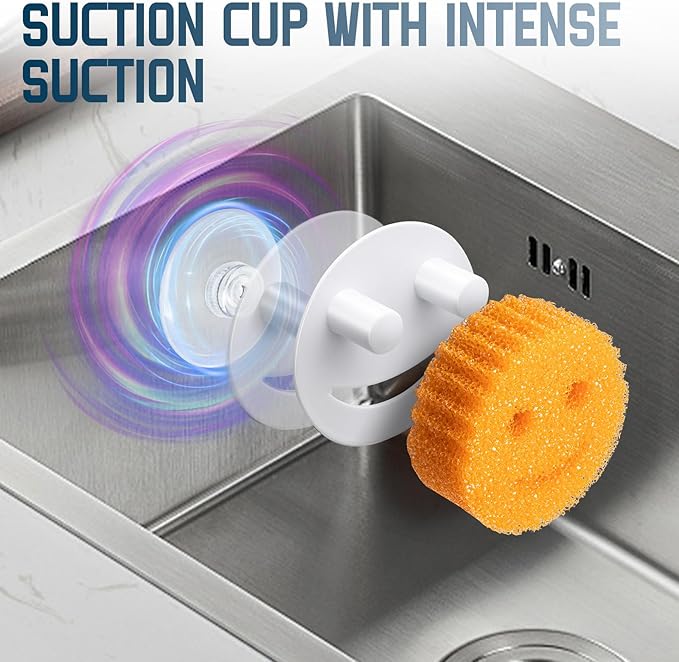 Stainless Steel Smiley Face Sponge Holder, Kitchen Accessories Decor - Image 7