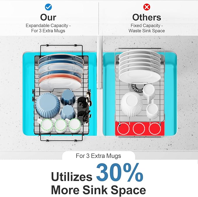 iSPECLE Expandable Dish Drying Rack - Image 2