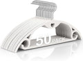 Plastic Hangers 50 Pack: No Shoulder Bumps Ultra Thin Clothes Hanger by TARANCH
