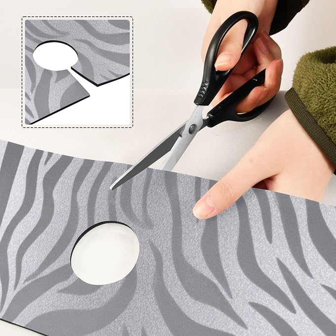 Kitchen Sink Splash Guard 2 PCS 14.7 Inch Sink Faucet Mat Splash Guard - Image 5