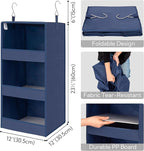 GRANNY SAYS 3-Shelf Closet Organizers and Storage, Foldable Hanging Closet - Image 3