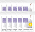 simplehuman Code E 200 Count, Dispenser Pack Custom Fit Liners, Drawstring by Simplehuman