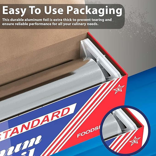 18" x 500" Standard Aluminum Foil Roll - Image 2