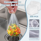 200 PCS Kitchen Mesh Sink Strainer, Disposable Sink Strainer Covers, Drain Nets - Image 3