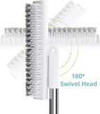 MOPALL Floor Scrub Brush with Long Handle 55", Dual-Sided Stiff Bristle Grout - Image 6