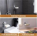 LEVERLOC Chrome Suction Cup Soap Dish Holder - Image 8