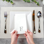 Luxenap 15.8 X 7.9 Inch Linen-Feel Guest Towels, 2000 Lettered Hand Towels - Image 5