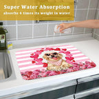 Valentine's Day Dog Dish Drying Mat - Image 7