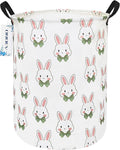 Round waterproof laundry basket, foldable storage basket, laundry Hampers by ONOEV