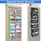 Univivi 5-Shelf Fabric Door Organizer Over Door Hanging Organizer - Image 7