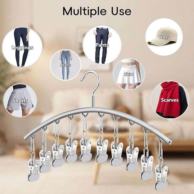 TomCare 2 Pack Tank Top Hanger and 2 Pack Leggings Organizers Space Saving - Image 2