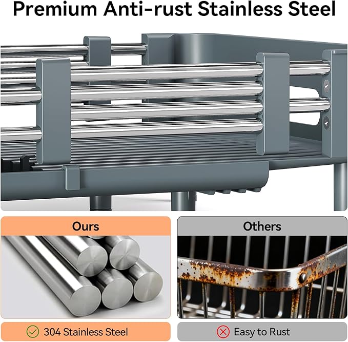 Stainless Steel Dish Drying Rack - Image 8