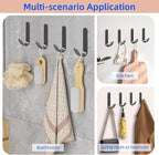 4 Pcs Adhesive Towel Hooks for Shower, Coat，Shower Hooks，Wall Hook Stick On - Image 4