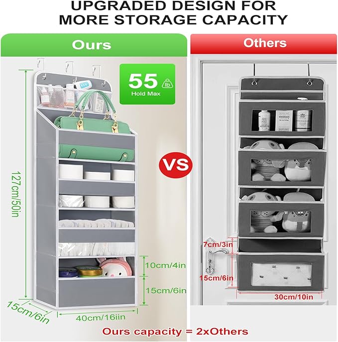 2 Pack Over the Door Organizer - Image 3