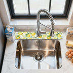 2 Pcs Kitchen Sink Splash Guard Faucet Mats Lemon Pattern Faucet Mat - Image 3