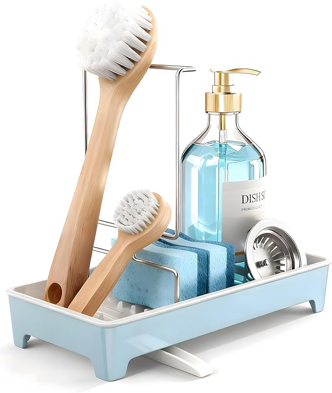 Minimalist Sink Caddy, Rustproof Sponge Holder - Image 2