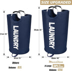125L X-Large Laundry Basket, Freestanding Tall Clothes Hamper, Collapsible - Image 3