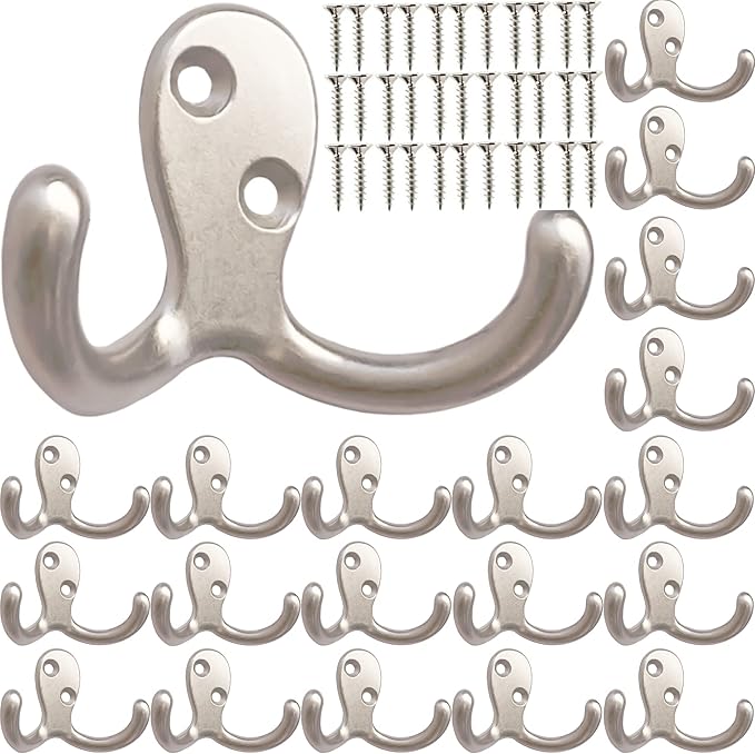 20 Pcs Coat Hooks Hardware Wall Hooks Heavy Duty Hooks by MsBong