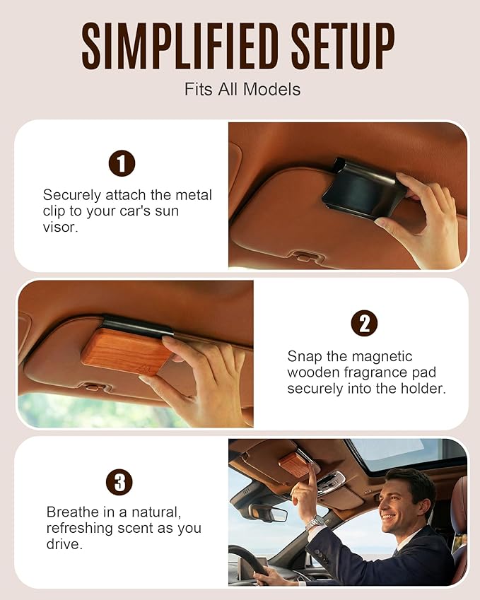 Natural Wooden Car Air Freshener - Image 4