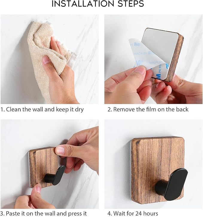 DELITON Rustic Style Hanging Hooks - Image 7