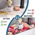 Garden Flowers Kitchen Sink Splash Guard Faucet Mat Watercolor Peonies Super - Image 6