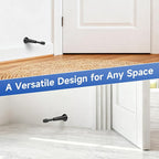 Black Spring Door Stops, Screw in & Adhesive Door Stopper - Image 7