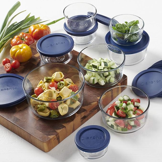 Anchor Hocking 18 Piece Glass Storage Containers - Image 2