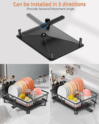 Dish Drying Rack for Kitchen Counter, Stainless Steel Drainer Anti Rust - Image 3