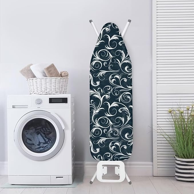 Dust Heat Resistant Ironing Board Cover, Vintage Flowers Print Ironing Board - Image 3