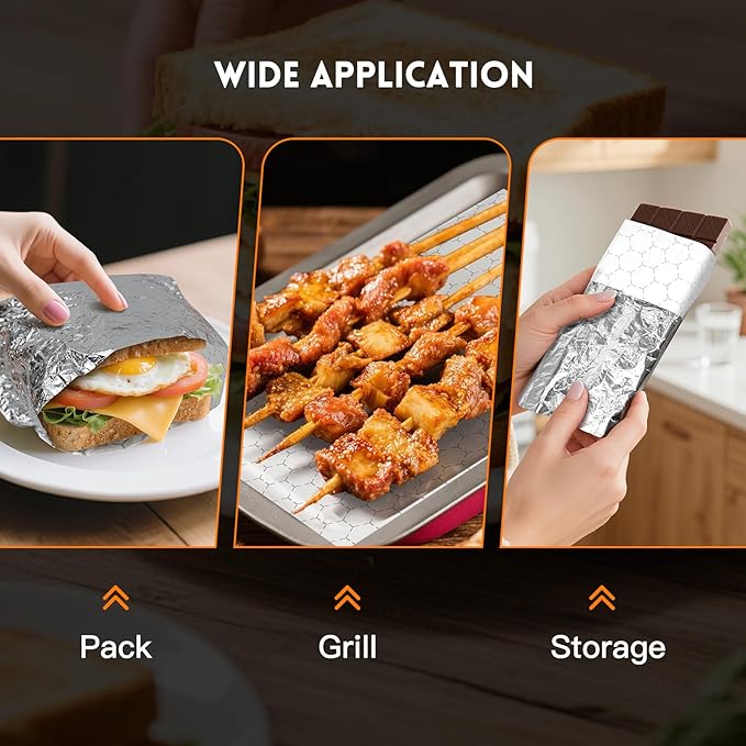 EcoDispose Pre-Cut Insulated Foil Sandwich Wrap Sheets - Image 6