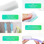 NICEMOVIC 10 Pcs Nail Brush for Cleaning Fingernails, Handle Grip Nail Scrubber - Image 5