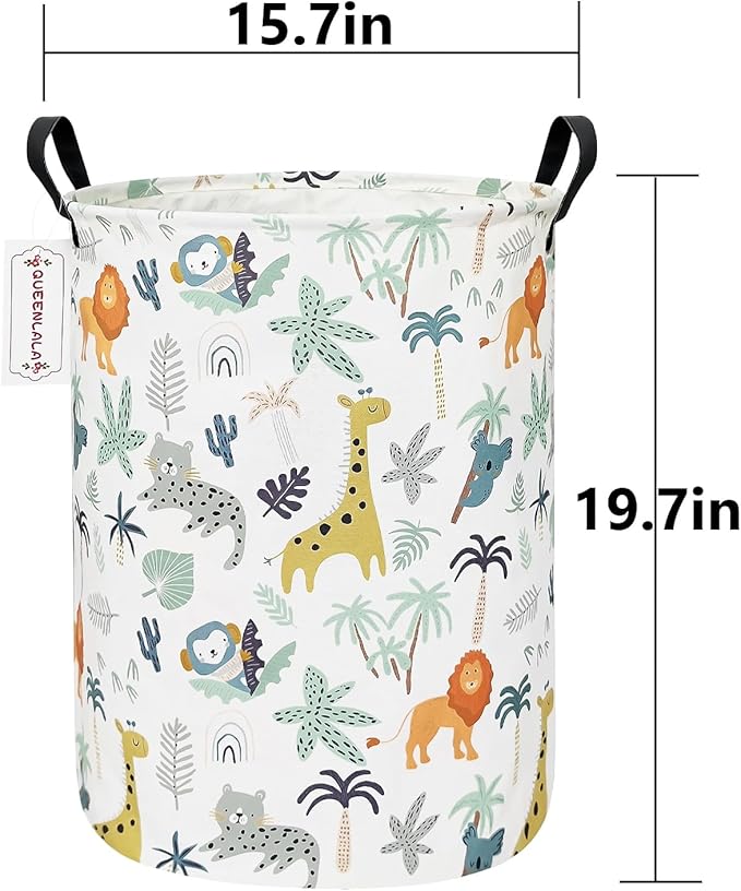 QUEENLALA Large Storage Basket, Laundry Hamper/Bathroom/Home Decor/Collapsible - Image 2