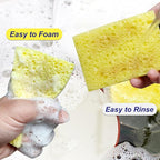 CELOX Lemon Printed Dual Sided Scrub Dish Sponges, Non Scratch Sponge - Image 3